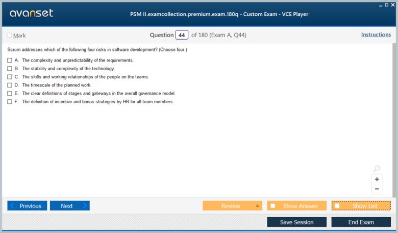 Scrum PSM II Test Practice Test Questions, Exam Dumps - ExamCollection