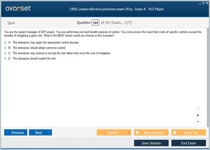 CRISC Latest Dumps Sheet